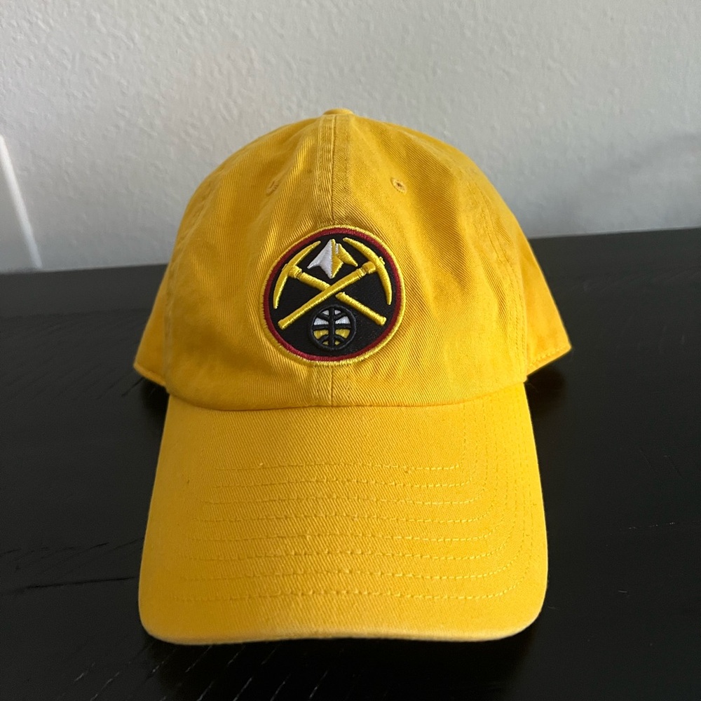 Yellow Denver Nuggets NBA Logo Baseball Cap